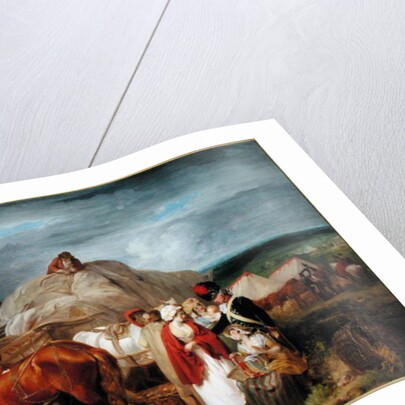 Soldier with Country Women Selling Ribbons near a Military Camp, 1788 by Francis Wheatley