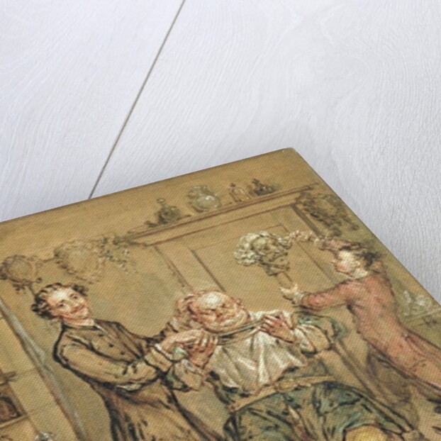 The Barber, c.1760-69 by Marcellus the Younger Laroon