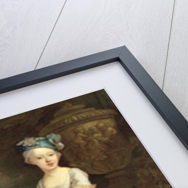 A Young Girl with a Dog and a Page, 1720-30 by Bartholomew Dandridge