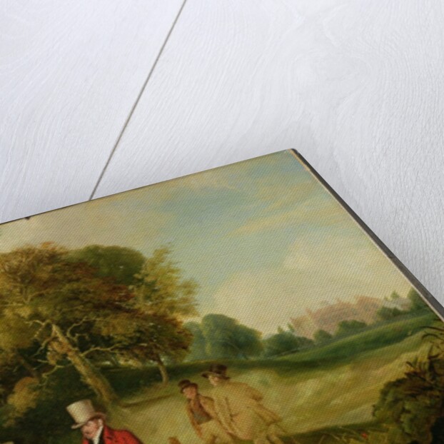 J. M. W. Turner and Walter Ramsden Fawkes at Farnley Hall, c.1820-24 by John Robert Wildman