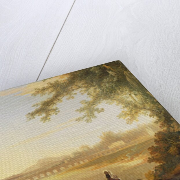 The Marmalong Bridge, with a Sepoy and Natives in the Foreground, c.1783 by William Hodges