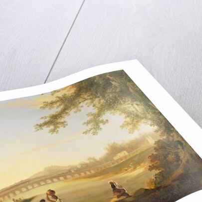 The Marmalong Bridge, with a Sepoy and Natives in the Foreground, c.1783 by William Hodges