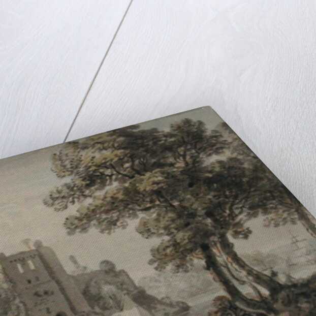 A Castle on the River by Paul Sandby