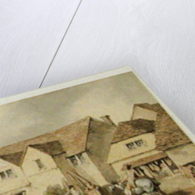 A Coach and Four Passing through Chippenham, Wiltshire by Samuel Howitt