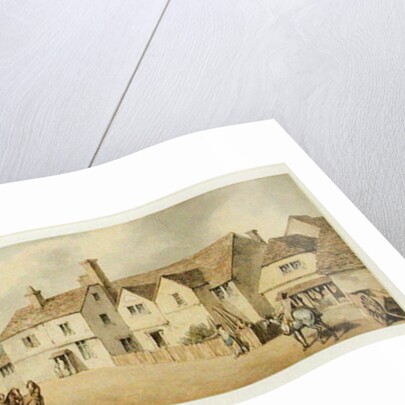 A Coach and Four Passing through Chippenham, Wiltshire by Samuel Howitt