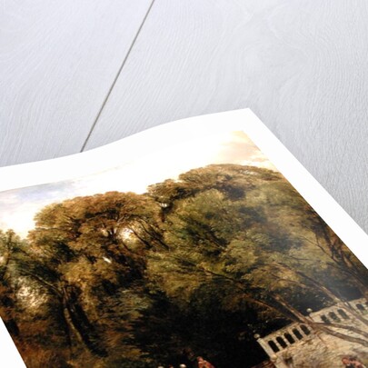 On the Terrace at Haddon Hall, Derbyshire, 1840 by Thomas Creswick