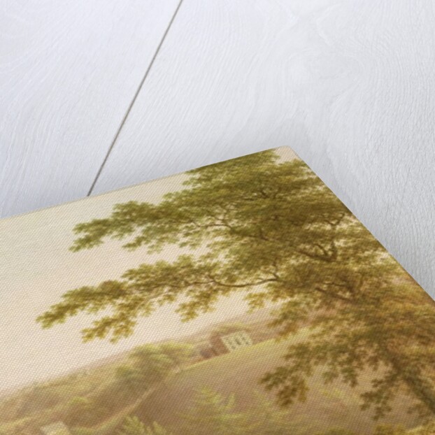 Easby Hall and Easby Abbey with Richmond, Yorkshire, in the Background, c.1790-1810 by George I Cuitt