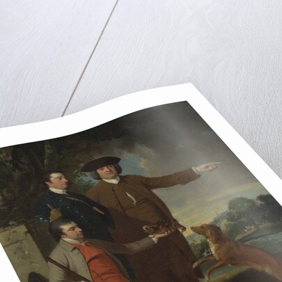 Self Portrait with Father and Brother, c.1760-62 by John Hamilton Mortimer