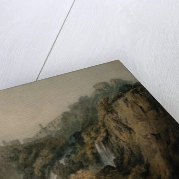 Tivoli with the Temple of the Sibyl and the Cascades, c.1796-97 by Joseph Mallord William Turner