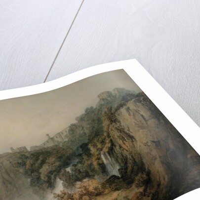 Tivoli with the Temple of the Sibyl and the Cascades, c.1796-97 by Joseph Mallord William Turner