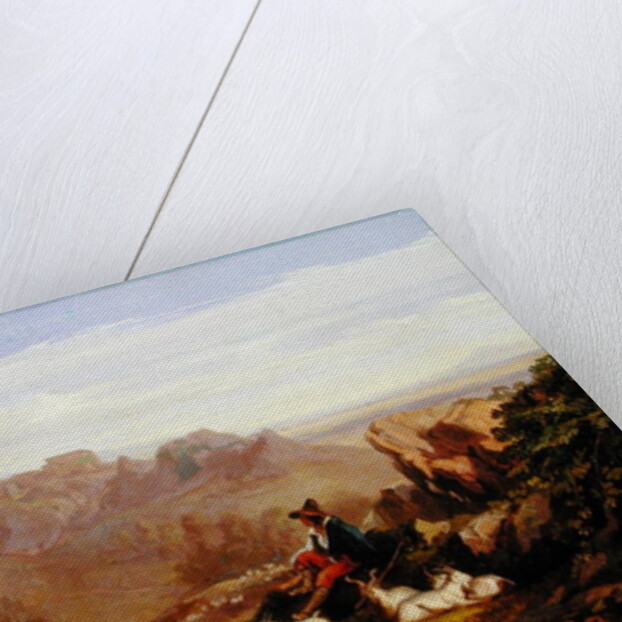 Landscape with Goatherd, c.1842 by Edward Lear