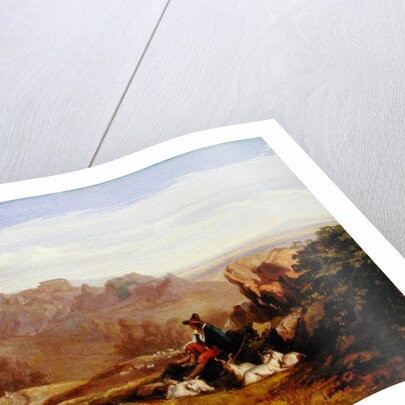 Landscape with Goatherd, c.1842 by Edward Lear