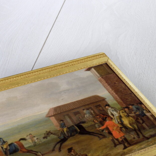 Lord Portmore Watching Racehorses on Exercise on Newmarket Heath, c.1735 by John Wootton