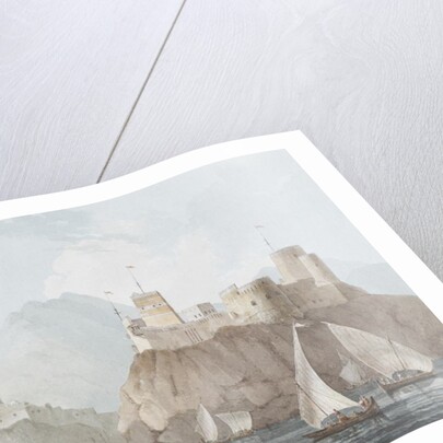 East View of the Forts Jellali and Merani, Muskah, Arabia, June 1793 by Thomas & William Daniell