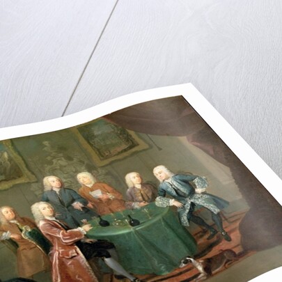 The Brothers Clarke with Other Gentlemen Taking Wine, c.1730-35 by Gawen Hamilton