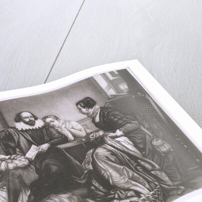 Shakespeare with his Family, at Stratford, Reciting the Tragedy Hamlet by Edouard Jean Conrad Hamman