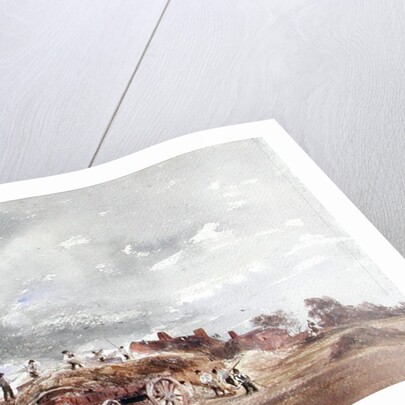 Threshing Corn by Peter de Wint