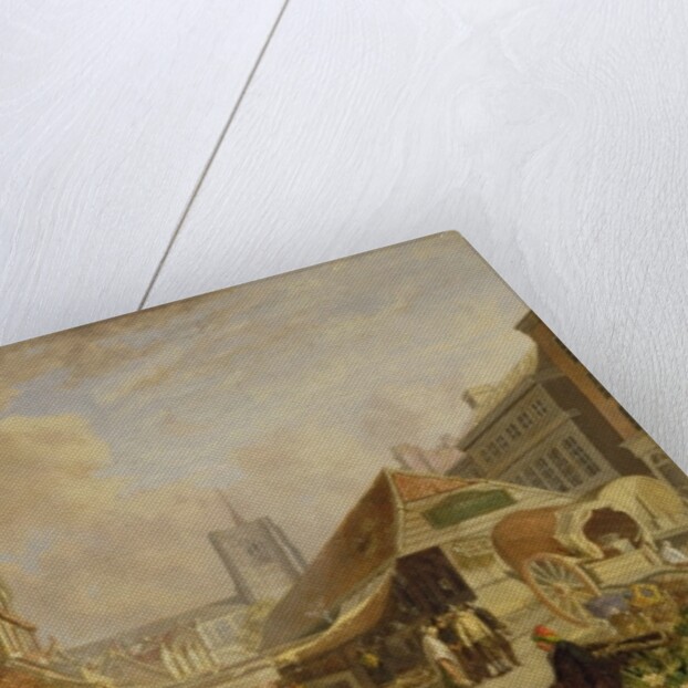 The Old Fishmarket, Norwich, 1825 by David Hodgson