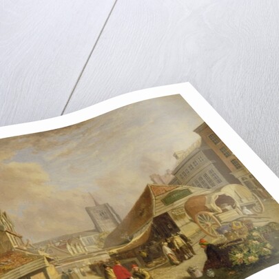 The Old Fishmarket, Norwich, 1825 by David Hodgson