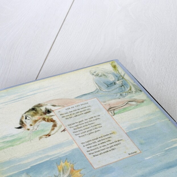 Design 10 for 'Ode on the Death of a Favourite Cat' by William Blake