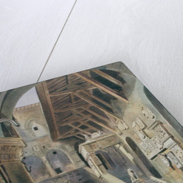 Court of the Bargello, Florence, 1839 by Thomas Hartley Cromek