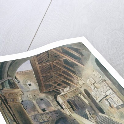 Court of the Bargello, Florence, 1839 by Thomas Hartley Cromek