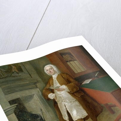 An Unknown Man in a Library, c.1740-41 by Anthony Devis