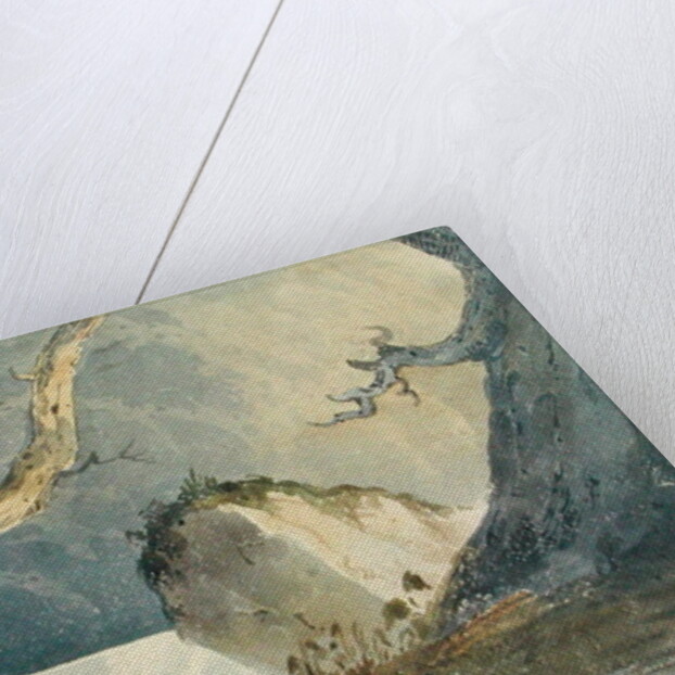 Waterfall in a Desolate Landscape by John Sell Cotman