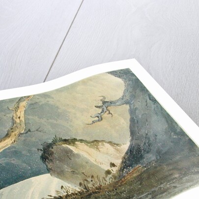 Waterfall in a Desolate Landscape by John Sell Cotman