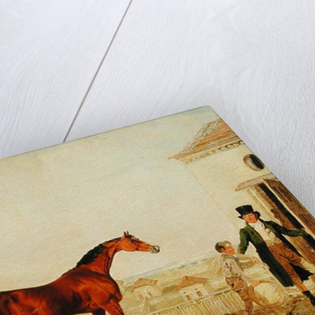 Sultan at the Marquess of Exeter's Stud, Burghley, 1826 by Lambert Marshall