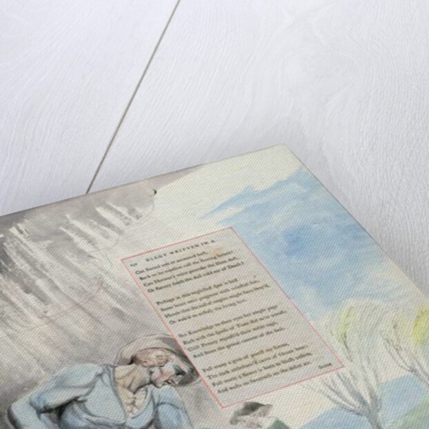 Elegy written in a Counrty Church-Yard, design 110 from 'The Poems of Thomas Gray', 1797-1798 by William Blake