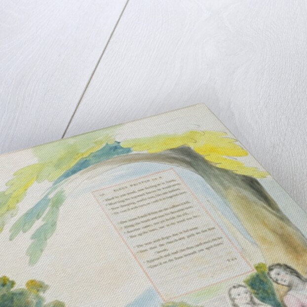 Elegy written in a Country Church-Yard, design 114 from 'The Poems of Thomas Gray', 1797-98 by William Blake