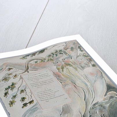 The Bard: A Pindaric Ode, design 57 from 'The Poems of Thomas Gray', 1797-98 by William Blake
