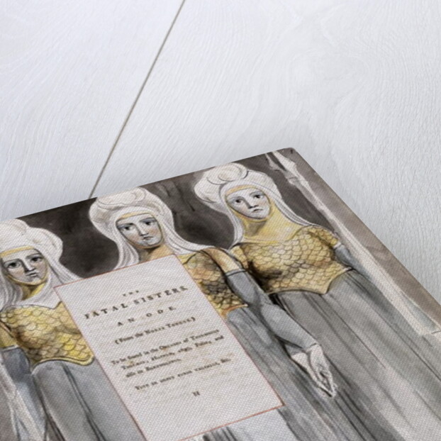 The Fatal Sisters, design 67 from 'The Poems of Thomas Gray', 1797-98 by William Blake