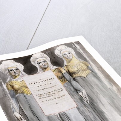 The Fatal Sisters, design 67 from 'The Poems of Thomas Gray', 1797-98 by William Blake