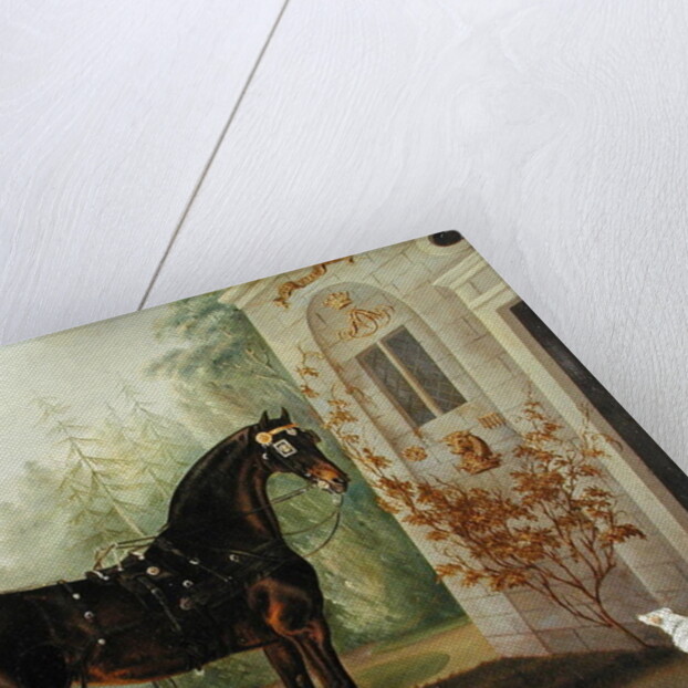 Lord Abergavenny's Dark Bay Carriage Horse with a Terrier, 1785 by Thomas Gooch