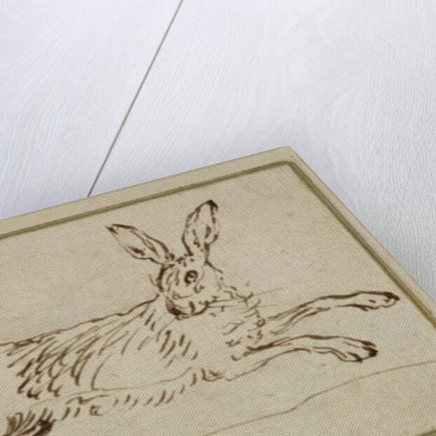 A Hare Running, With Ears Pricked by James Seymour