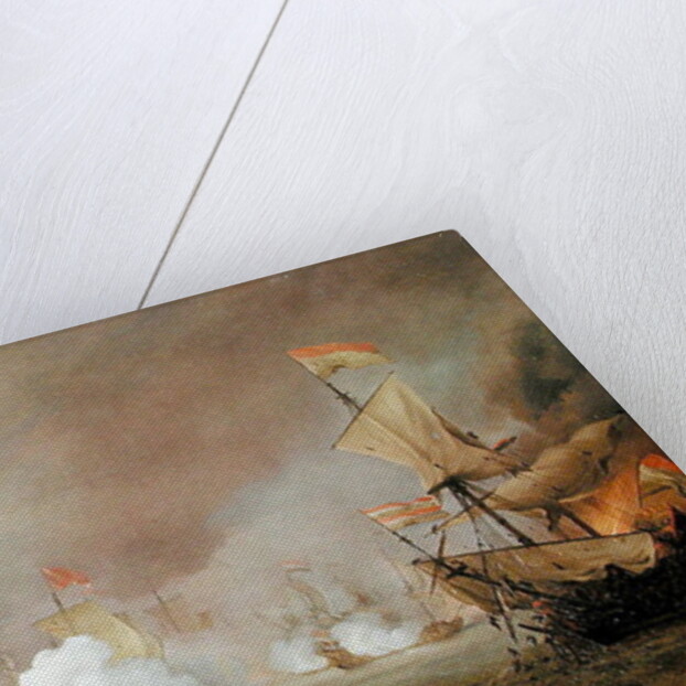Sea Battle of the Anglo-Dutch Wars, c.1700 by Willem van de the Younger Velde