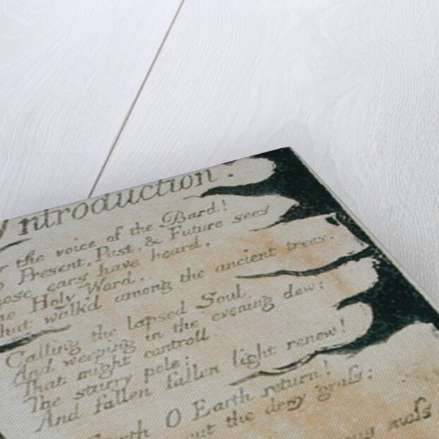 Introduction, plate 33 from 'Songs of Experience,' 1794 by William Blake