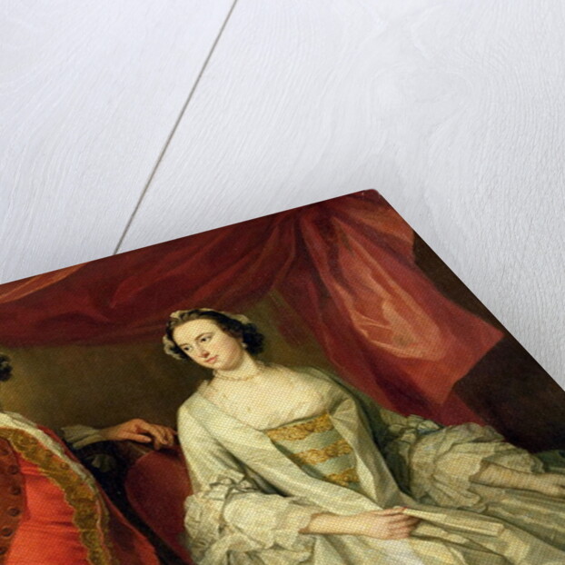 A Man and a Woman, possibly of the Missing Family, of Little Park House, Wickham, Hampshire, 1747 by George Knapton