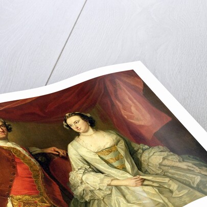 A Man and a Woman, possibly of the Missing Family, of Little Park House, Wickham, Hampshire, 1747 by George Knapton