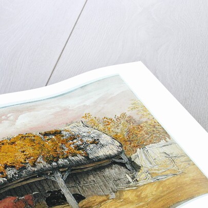 A Cow Lodge with a Mossy Roof, c.1829 by Samuel Palmer