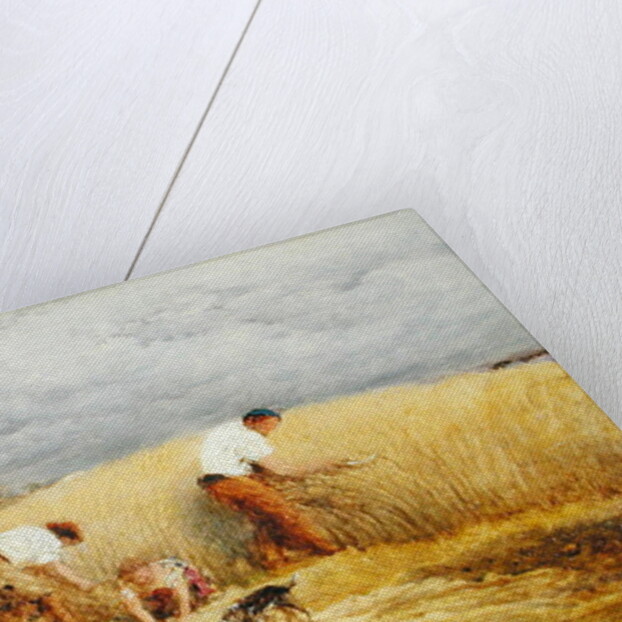 A finished study for 'Reaping', 1858 by John Linnell