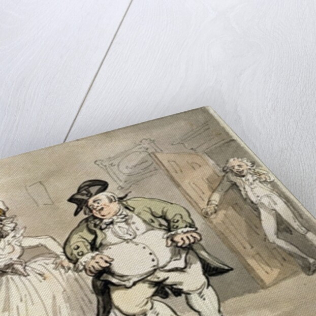 Private practice previous to the ball by Thomas Rowlandson