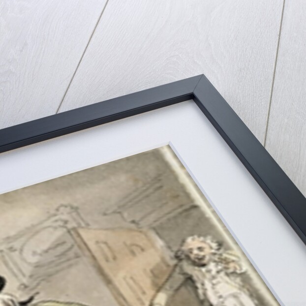 Private practice previous to the ball by Thomas Rowlandson