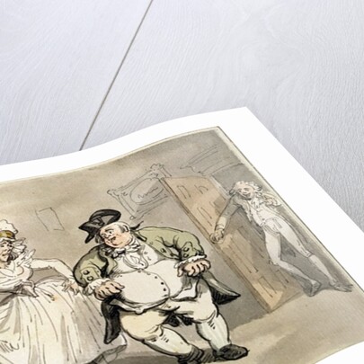 Private practice previous to the ball by Thomas Rowlandson