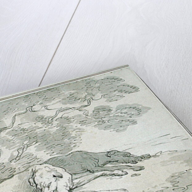 Greyhounds Asleep, by Thomas Rowlandson