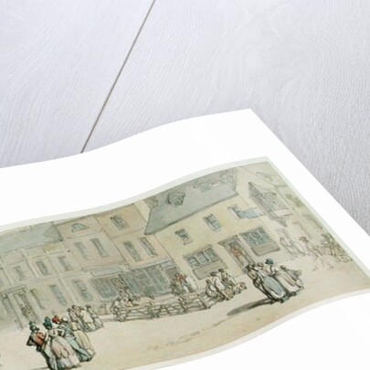 The High Street on Market day, Newport, Isle of Wight, c.1797-1800 by Thomas Rowlandson