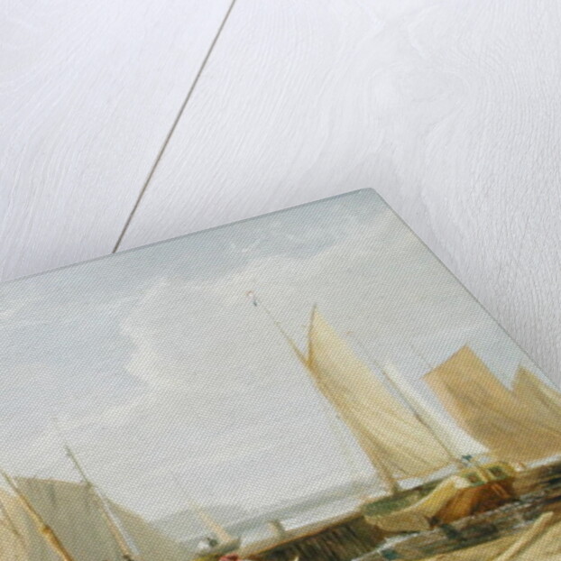 A Harbour Scene in the Isle of Wight, looking towards the Needles, 1824 by George Vincent