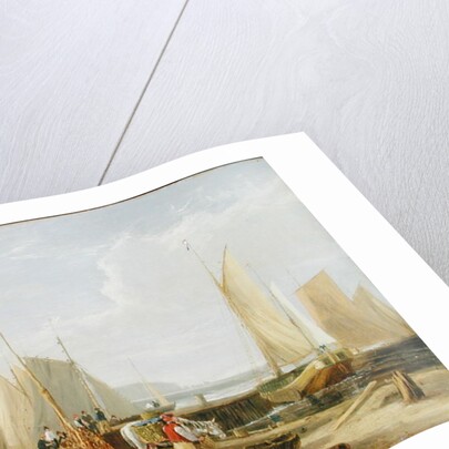 A Harbour Scene in the Isle of Wight, looking towards the Needles, 1824 by George Vincent